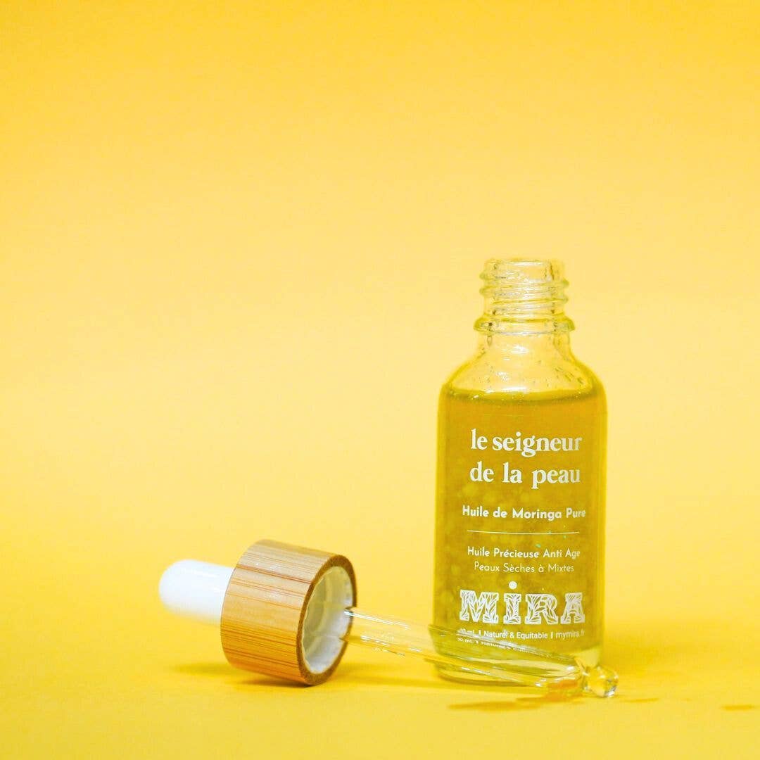 Olio puro di moringa - Rughe e perdita di elasticità