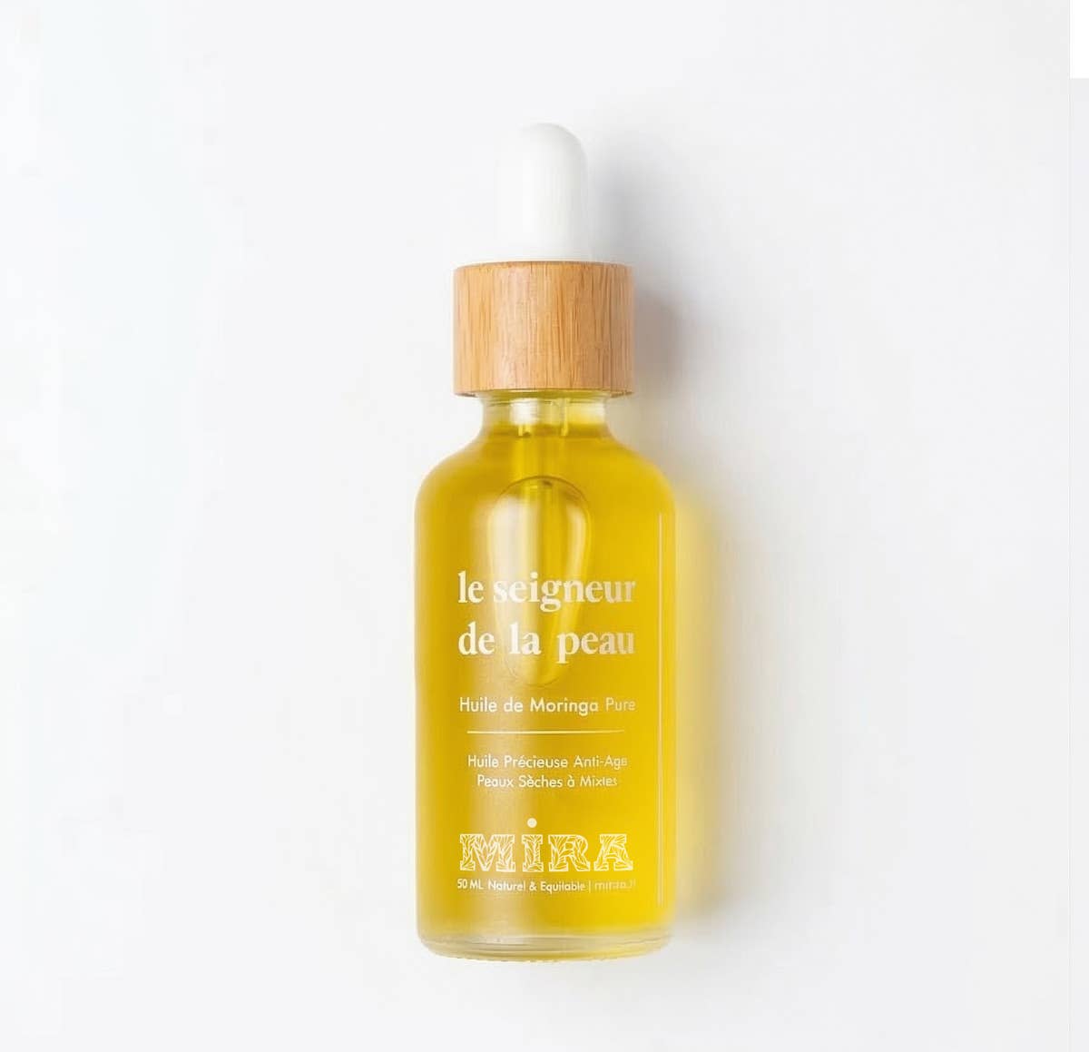 Olio puro di moringa - Rughe e perdita di elasticità
