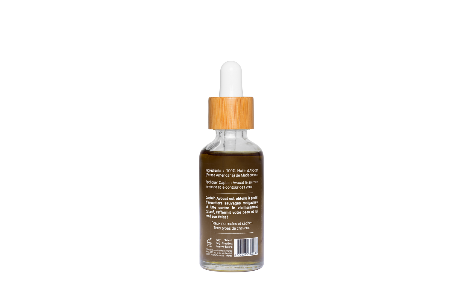 Olio puro di avocado per pelle e capelli molto secchi